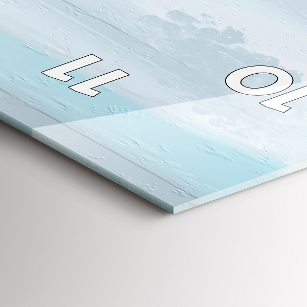 Horloge murale verticale Pont abstrait