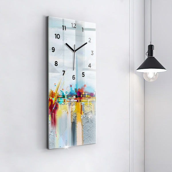 Horloge murale verticale Pont abstrait