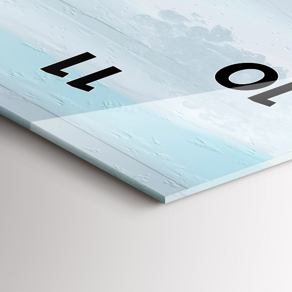 Horloge murale verticale Pont abstrait