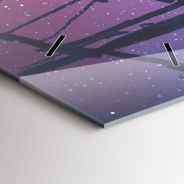 Horloge murale verticale Voilier fantastique