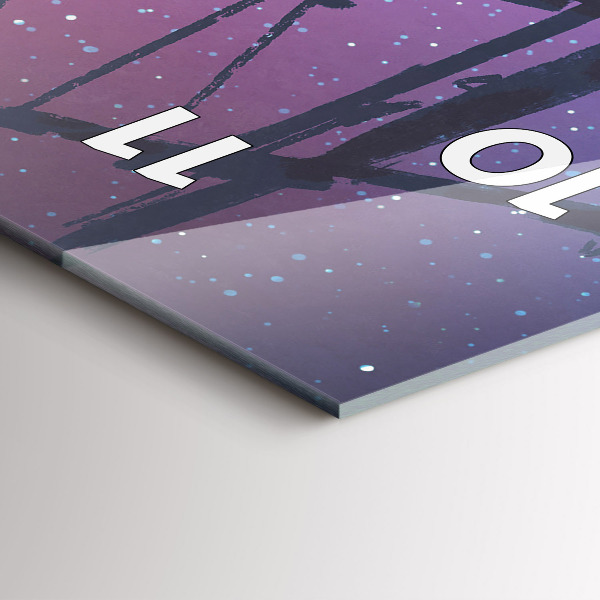 Horloge murale verticale Voilier fantastique