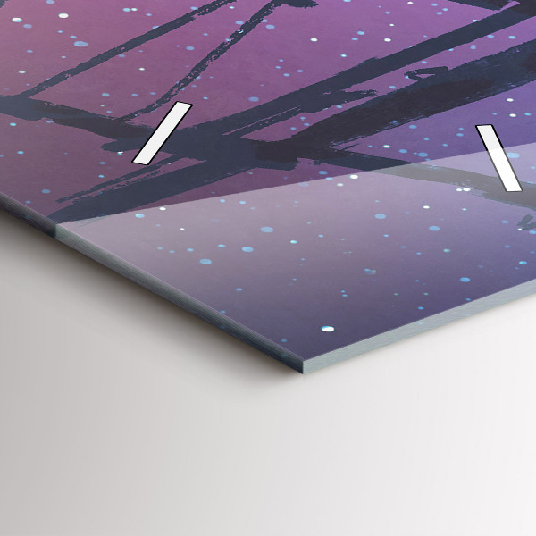 Horloge murale verticale Voilier fantastique