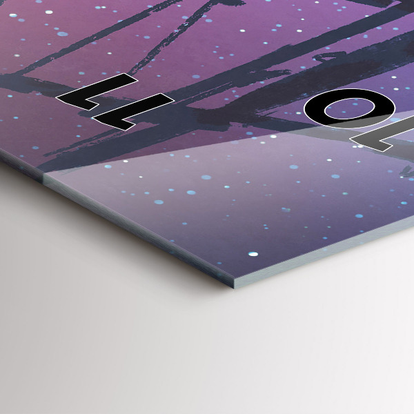 Horloge murale verticale Voilier fantastique