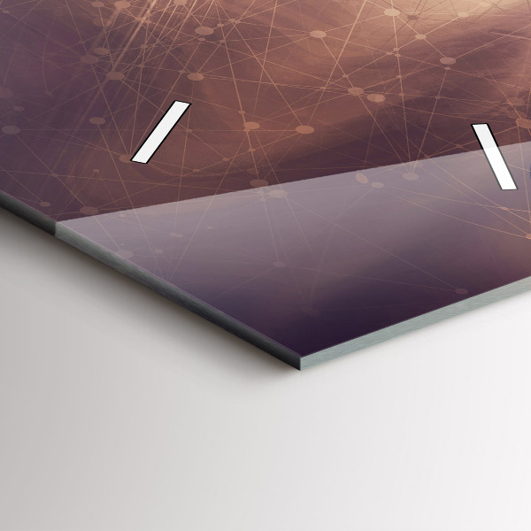 Horloge murale verticale Mécanisme abstrait