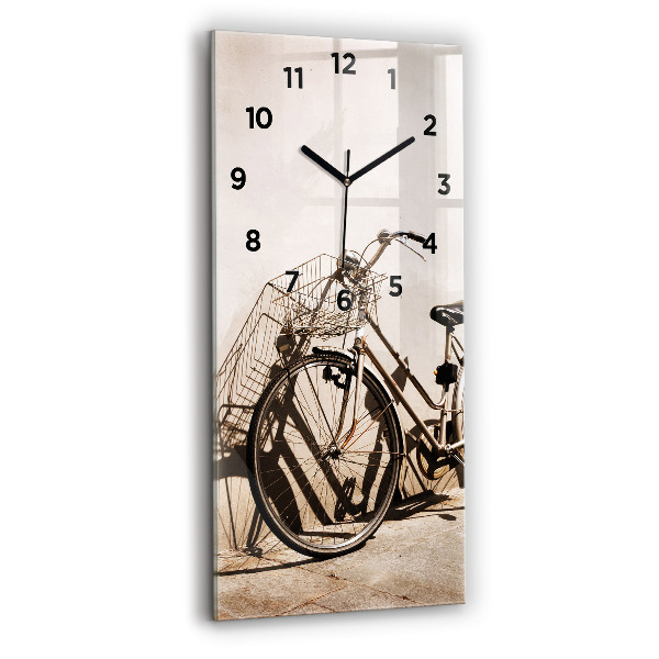 Horloge rectangulaire verticale vélo italien