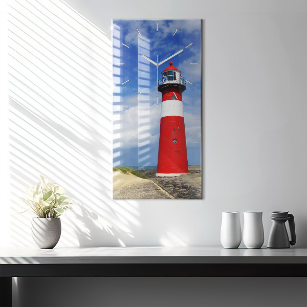 Horloge rectangulaire verticale Phare