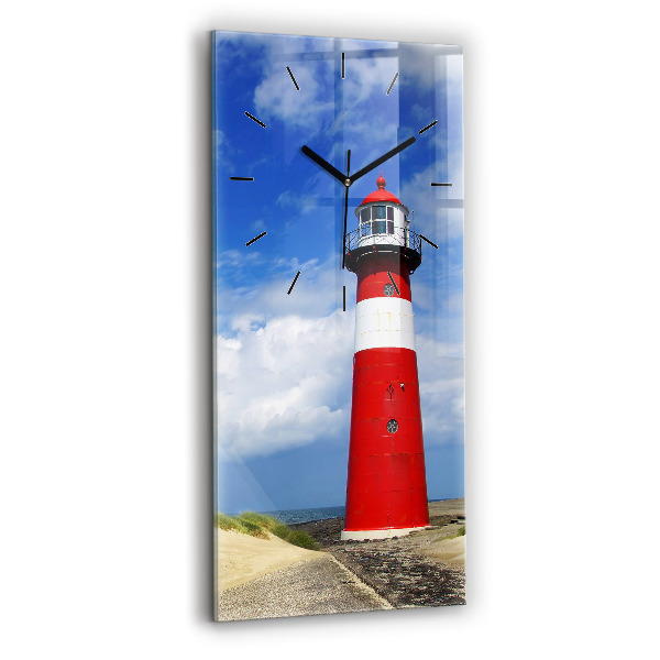 Horloge rectangulaire verticale Phare