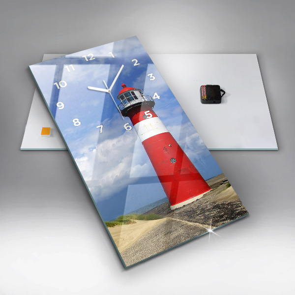 Horloge rectangulaire verticale Phare