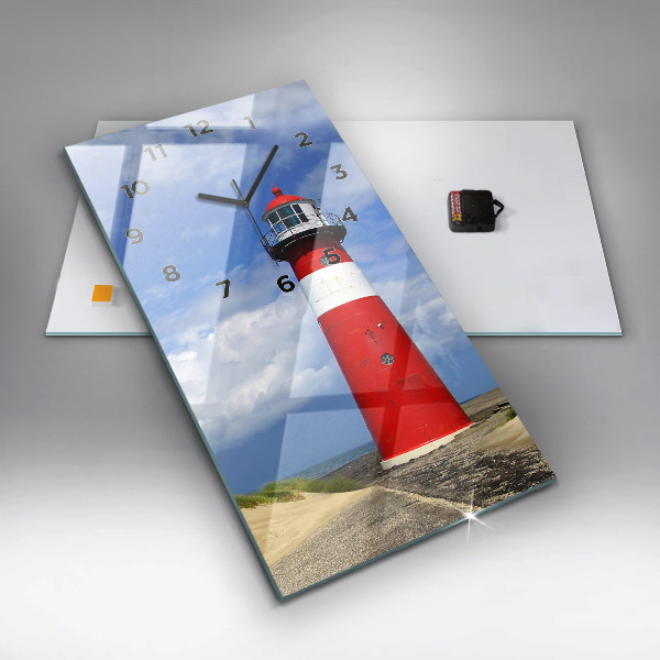 Horloge rectangulaire verticale Phare