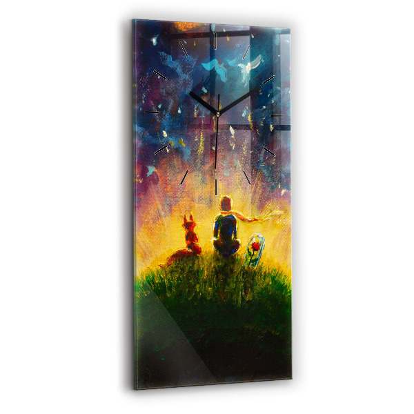 Horloge murale verticale Abstraction Le Petit Prince