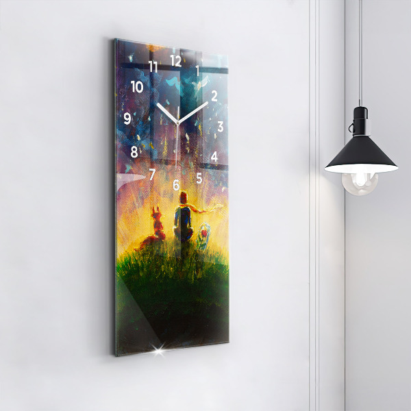 Horloge murale verticale Abstraction Le Petit Prince