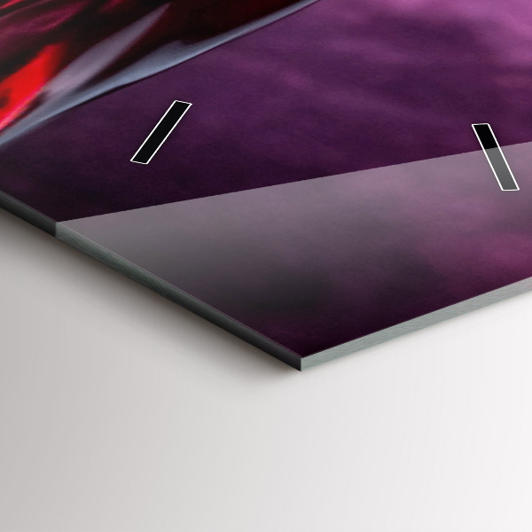 Horloge rectangulaire verticale Verre à vin