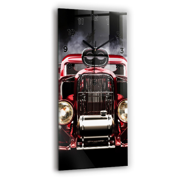 Horloge rectangulaire verticale Vieille voiture vintage