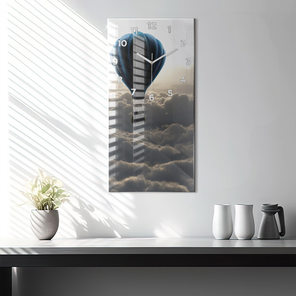 Horloge rectangulaire verticale Ballon dans le ciel