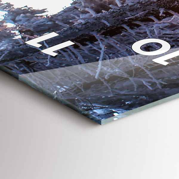 Horloge rectangulaire verticale Forêt du coucher du soleil