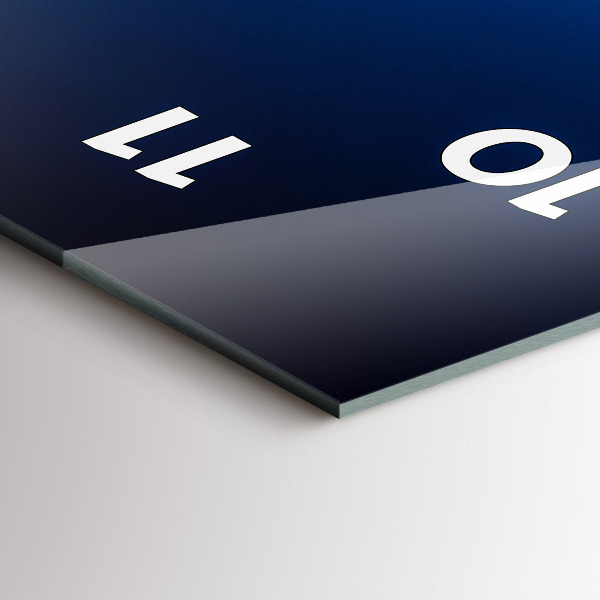 Horloge rectangulaire verticale Avion et nuages