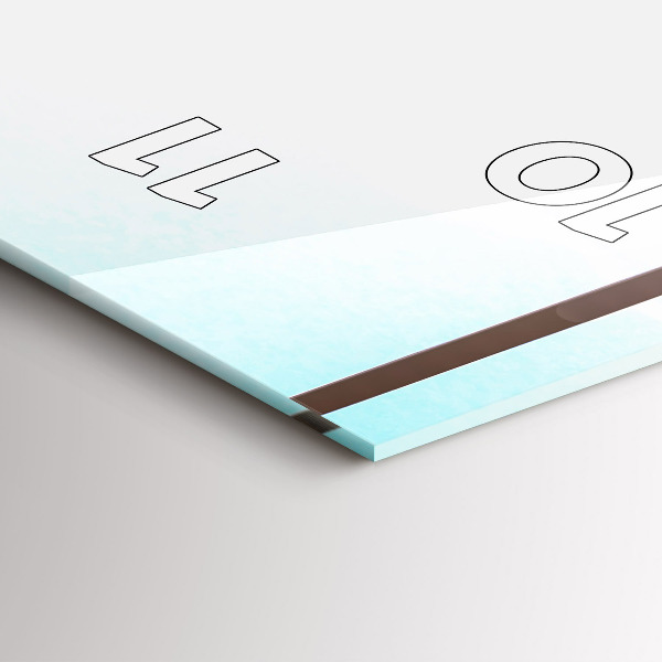 Horloge rectangulaire verticale 'Homme à l''aéroport'