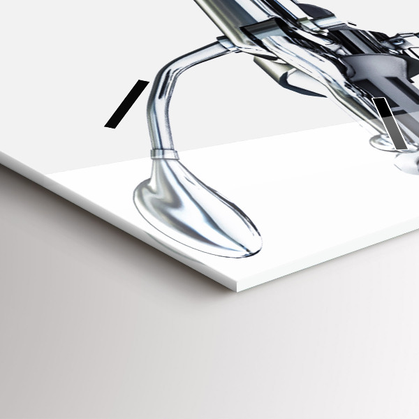 Horloge rectangulaire verticale Moto noire