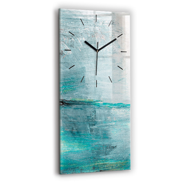 Horloge rectangulaire verticale 'Texture d''huile abstraite'