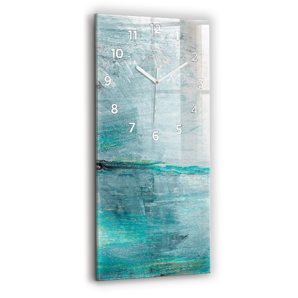 Horloge rectangulaire verticale 'Texture d''huile abstraite'