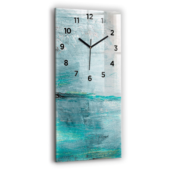 Horloge rectangulaire verticale 'Texture d''huile abstraite'