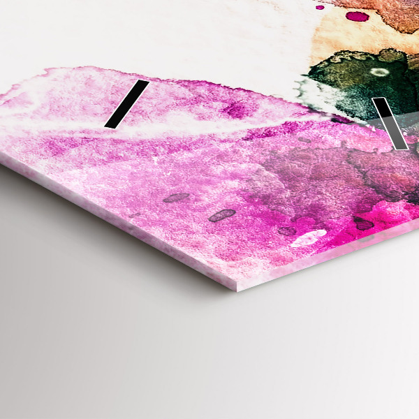 Horloge rectangulaire verticale Visage de femme abstrait