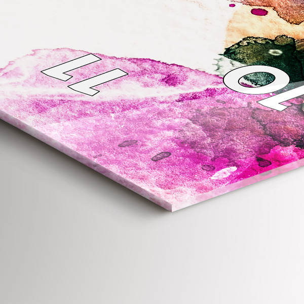 Horloge rectangulaire verticale Visage de femme abstrait