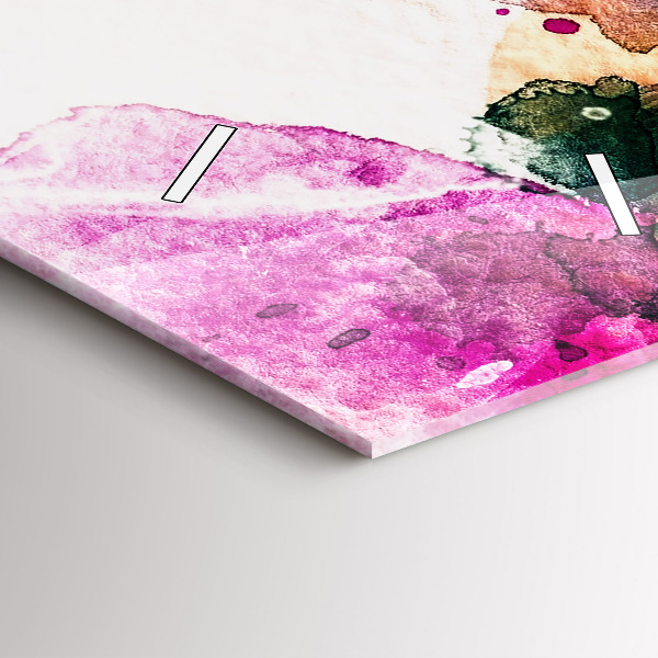 Horloge rectangulaire verticale Visage de femme abstrait