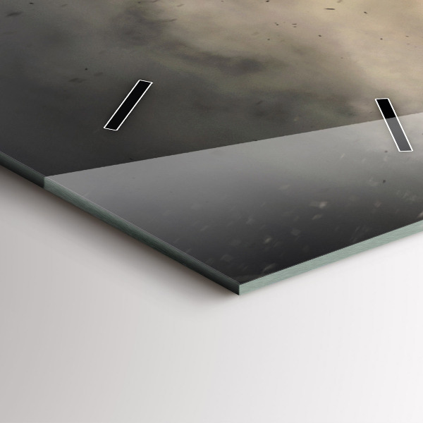 Horloge rectangulaire verticale Force et puissance des poings