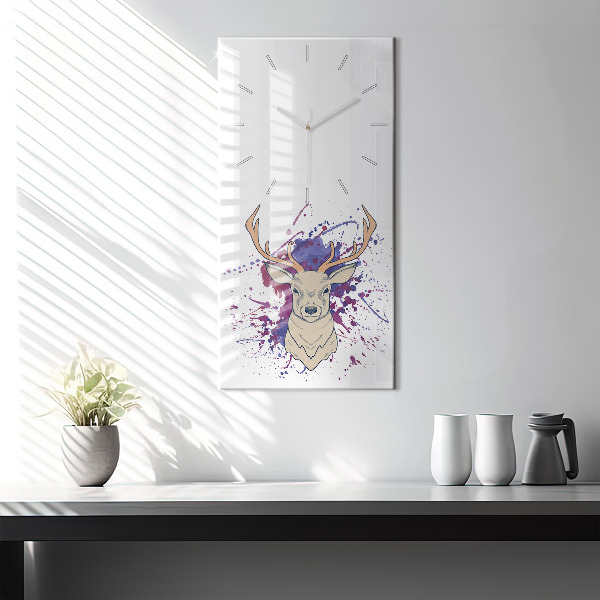Horloge rectangulaire verticale Illustration vectorielle de cerf