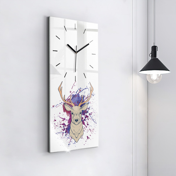 Horloge rectangulaire verticale Illustration vectorielle de cerf