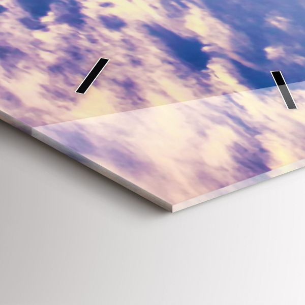 Horloge rectangulaire verticale Coucher de soleil à New York