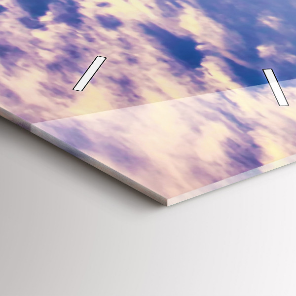 Horloge rectangulaire verticale Coucher de soleil à New York