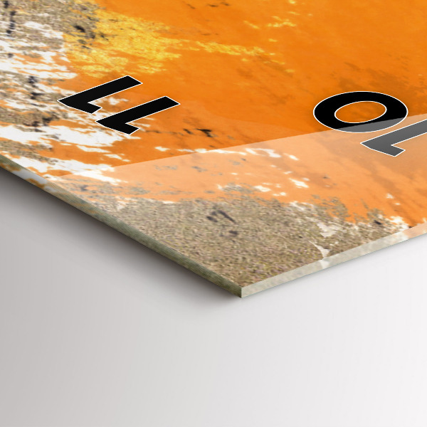 Horloge rectangulaire verticale 'Portrait d''une femme abstrait'