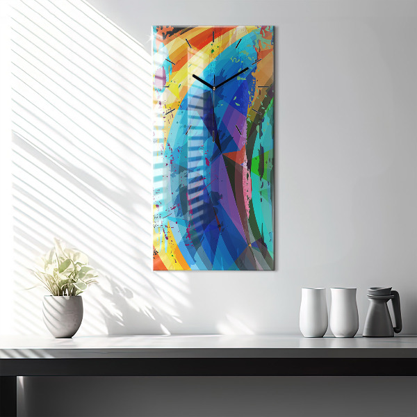 Horloge rectangulaire verticale Contexte abstrait