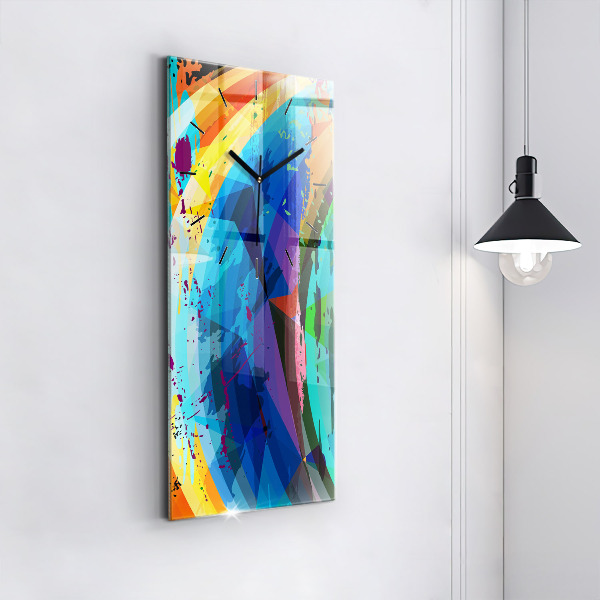 Horloge rectangulaire verticale Contexte abstrait