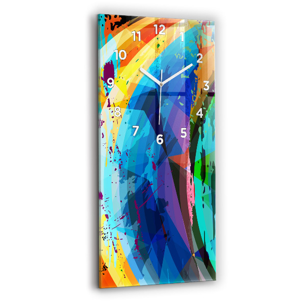 Horloge rectangulaire verticale Contexte abstrait