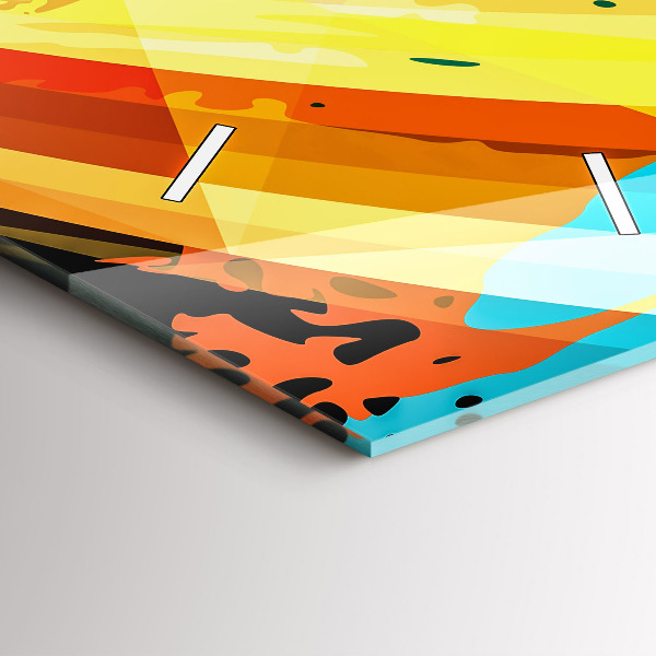 Horloge rectangulaire verticale Contexte abstrait