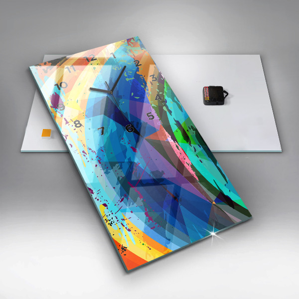 Horloge rectangulaire verticale Contexte abstrait