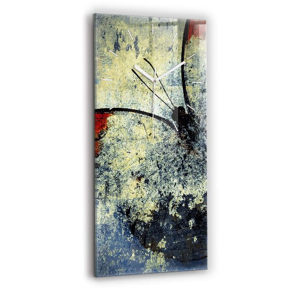 Horloge rectangulaire verticale Papillon style vintage