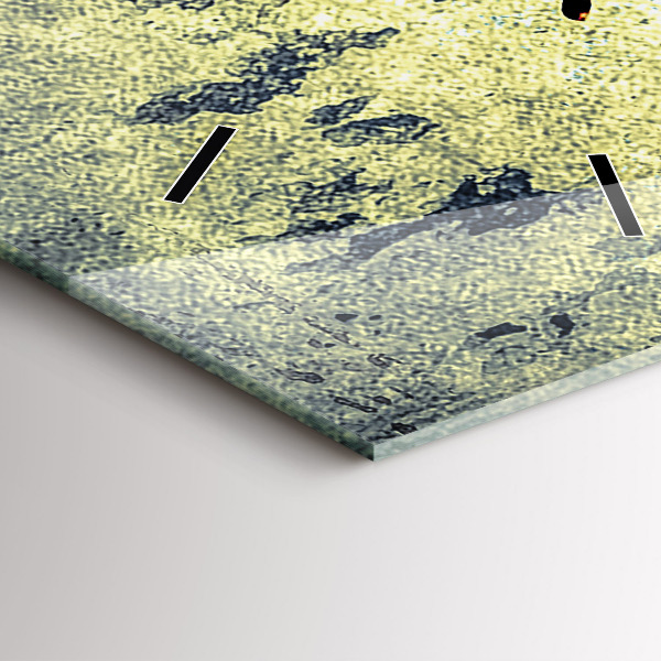 Horloge rectangulaire verticale Papillon style vintage