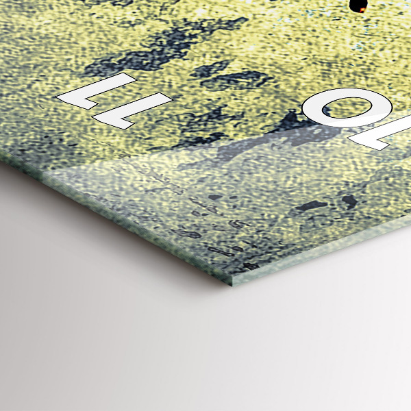 Horloge rectangulaire verticale Papillon style vintage