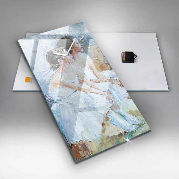Horloge rectangulaire verticale Jeunes ballerines