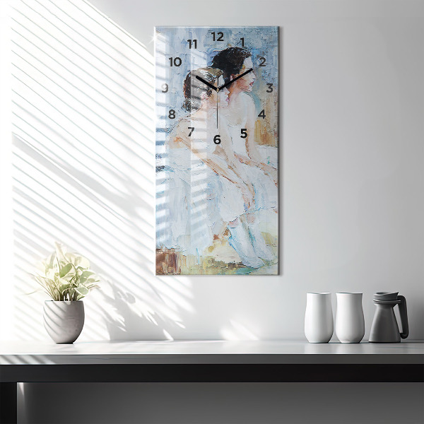 Horloge rectangulaire verticale Jeunes ballerines