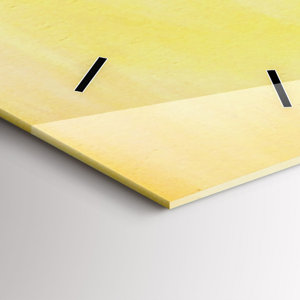 Horloge rectangulaire verticale Grues au coucher du soleil