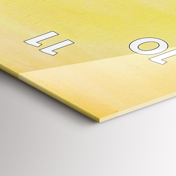 Horloge rectangulaire verticale Grues au coucher du soleil