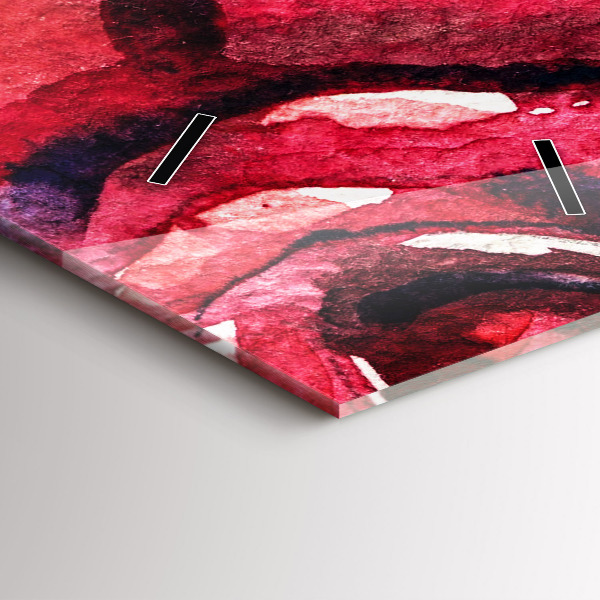 Horloge rectangulaire verticale 'Portrait coloré d''une femme'