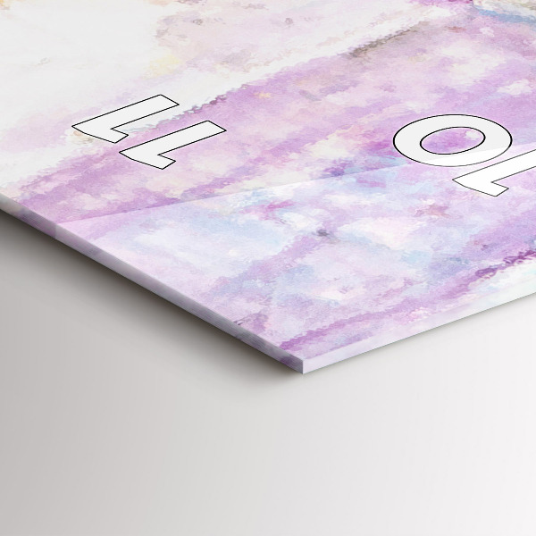 Horloge rectangulaire verticale Préparation de la ballerine