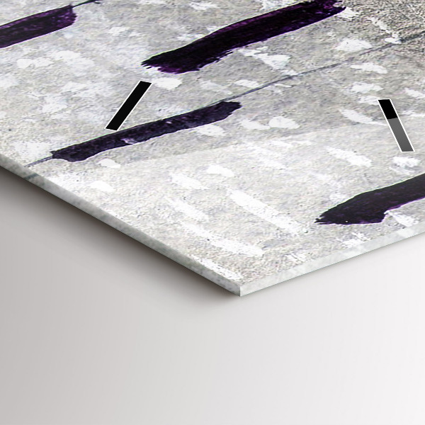 Horloge rectangulaire verticale Grues dans les roseaux