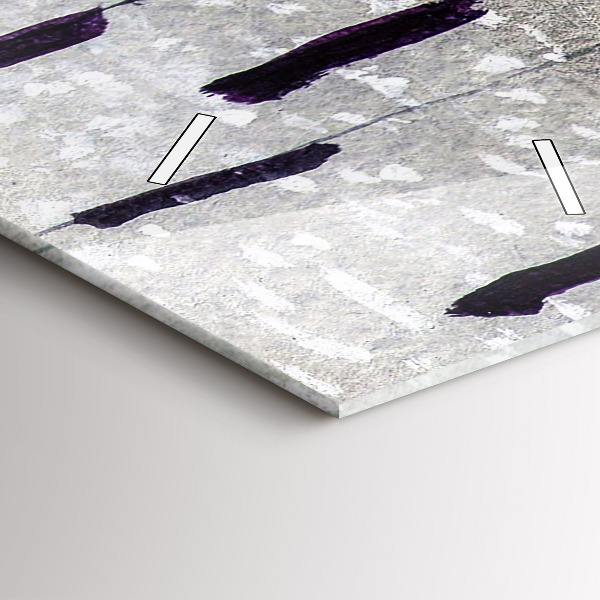 Horloge rectangulaire verticale Grues dans les roseaux